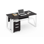 Modern Manager Table with Cabinet