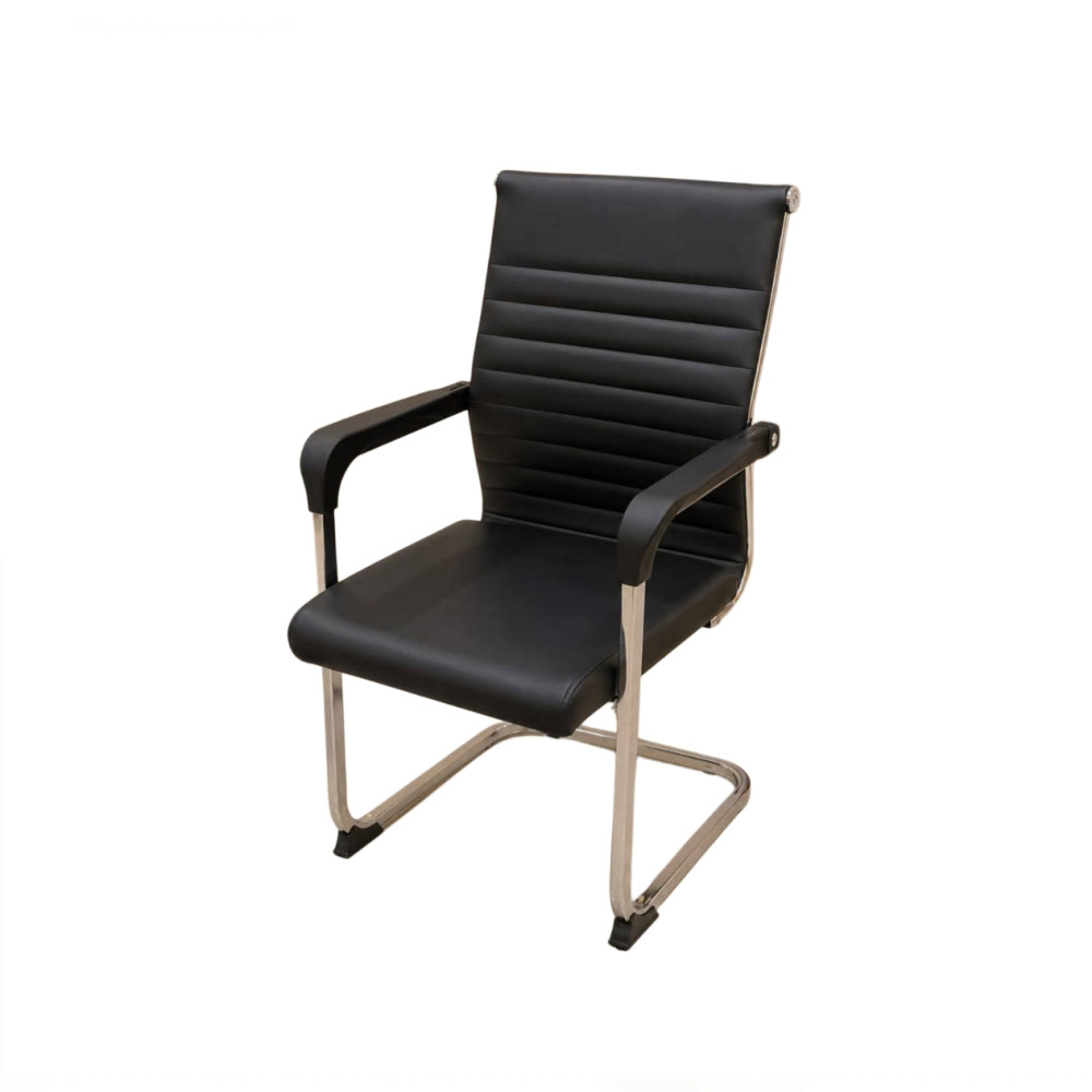 Leather Visitor Chair with Steel Frame| DT-929 V