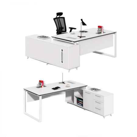 Modern Director Table with Side Storage| DRT-101