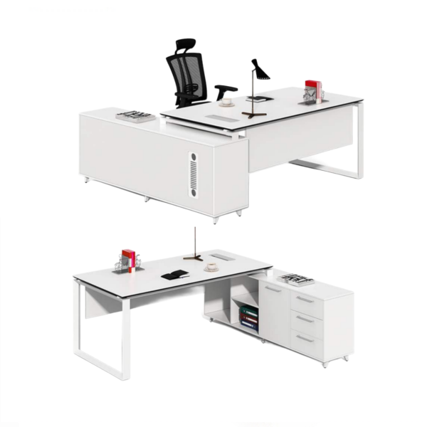 Modern Director Table with Side Storage| DRT-101