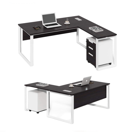 Modern L-Shaped Director Table| Table-106