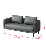 Modern Minimalist Leatherette Sofa- Palma Modern Minimalist Leatherette Sofa- Palma